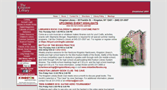 Desktop Screenshot of kingstonlibrary.org